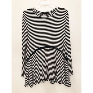 Black and White Stripped Top
